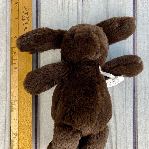 Manhattan Toy Company rabbit plush, chocolate brown Fritz Bunny Small with tags - Picture 8 of 8